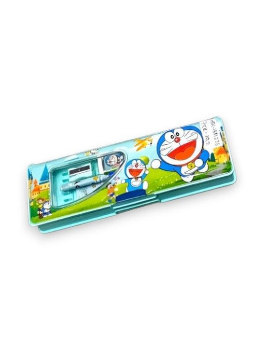 Doraemon Magnetic Pencil Box for Kids, Multifunctional School Stationery Kit with Dual Sharpener & Eraser Holder - Best Back to School Gift  NOVHBC-1881121