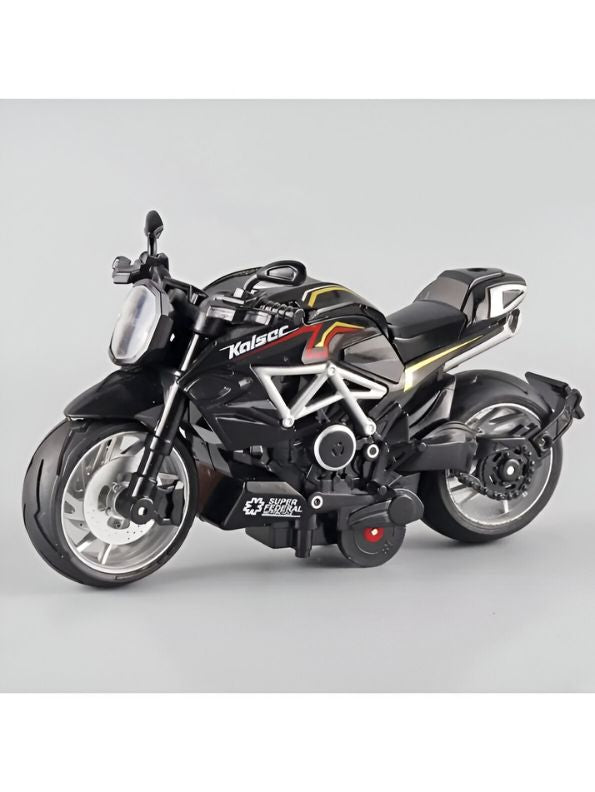 MV Agusta Die-Cast Pull Back Motorcycle Toy – Metal Racing Bike with Light & Sound for Boys & Kids - Scale 1:12