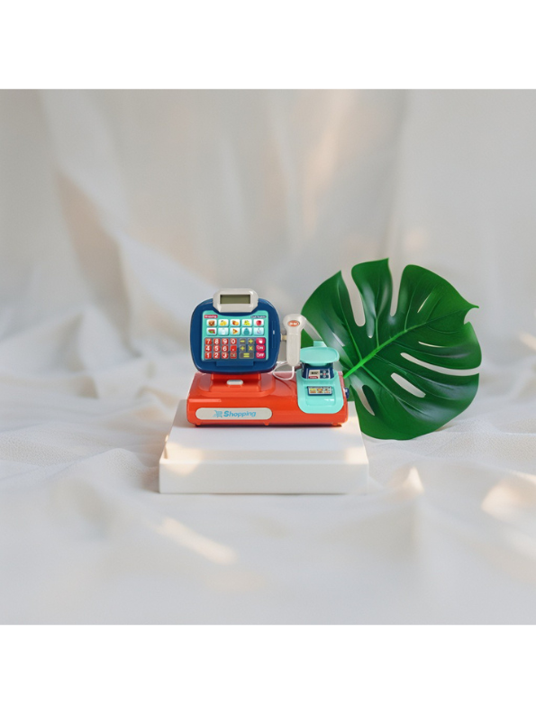 Shopping Time Cash Register Toy Set for Kids – Interactive Pretend Play with Scanner, Money & Accessories LMI15575