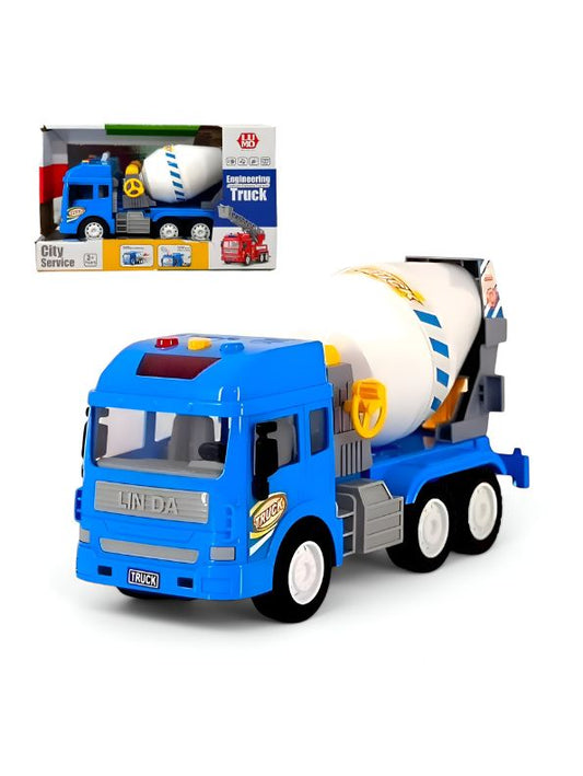 Titan Mixer - Friction-Powered Cement Mixer Truck Construction Toy for Kids - MS11037.