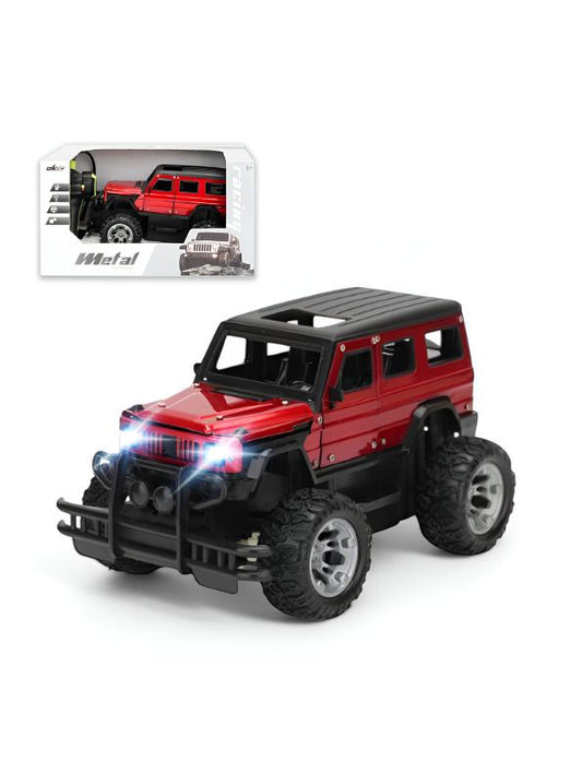 Red - Off-Road Xtreme – Metal Body Rechargeable Remote Control Rock Climbing Racing Car with LED Lights – Assorted Colors - MS11042.
