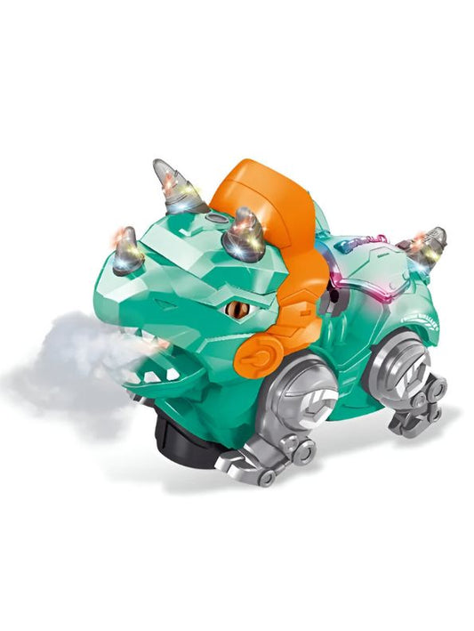 Green - DinoShine – Ultimate Light-Up T-Rex | 360° Rotating Dinosaur Toy for Boys & Girls - MS13973.