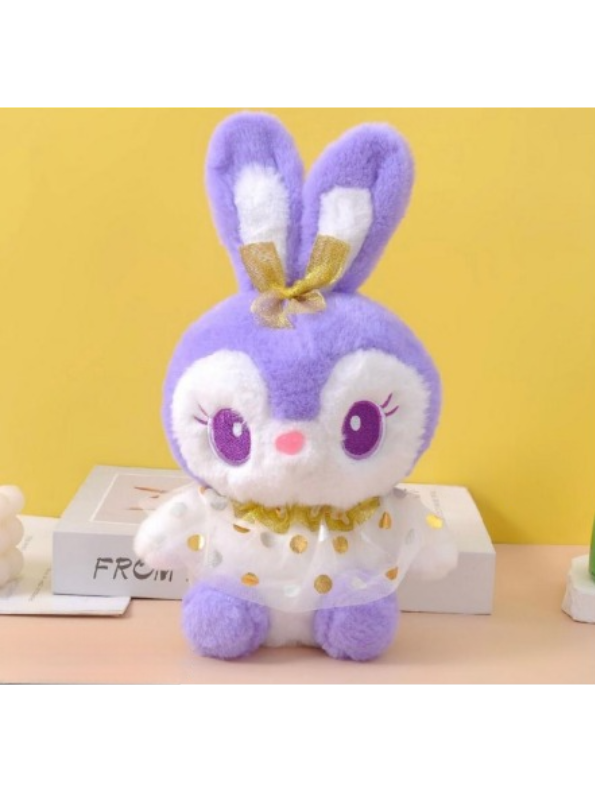 Cute Purple Bunny 8-Inch Plush Toy | Soft & Cuddly Stuffed Animal for Kids LMI11117.