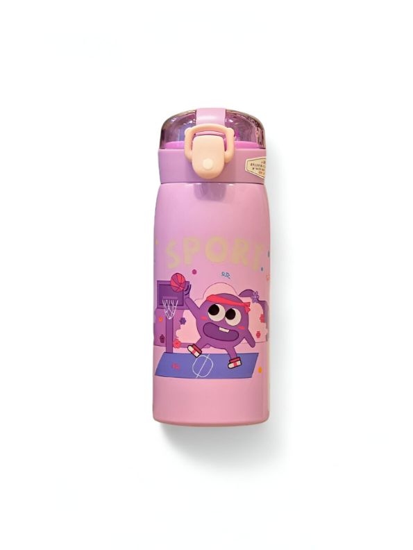 Milo 500ml Stainless Steel Kids Water Bottle – Cute Print, Leak-Proof & BPA-Free NOV11551.