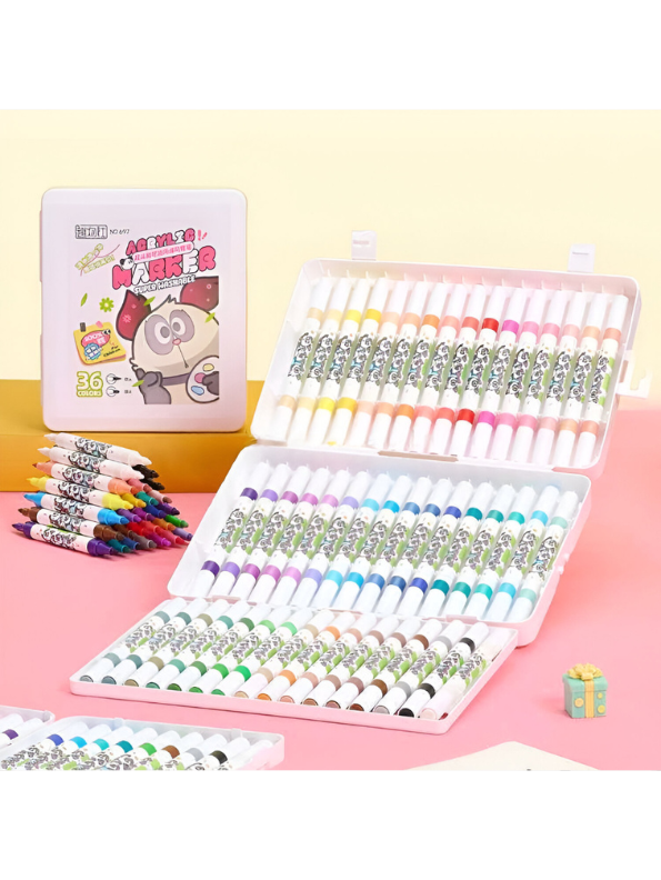 Acrylic Paint Markers for Kids | Panda Art Supplies & Craft Set NOVGBT-50764
