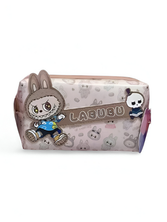 Brown - LABUBU The Monsters Plush Cosmetic Bag | POP MART Accessory Pouch with Zipper NOVHBC-1881185