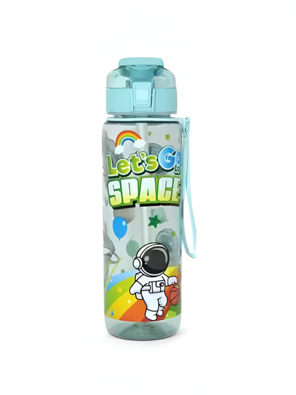 Kids Water Bottle with Straw | Leak-Proof Astronaut Space Sipper for School & Travel NOVGBT-81
