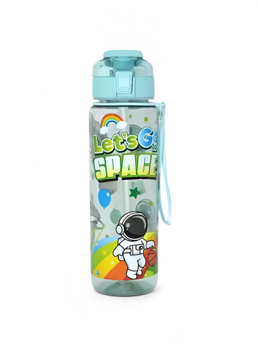 Kids Water Bottle with Straw | Leak-Proof Astronaut Space Sipper for School & Travel NOVGBT-81