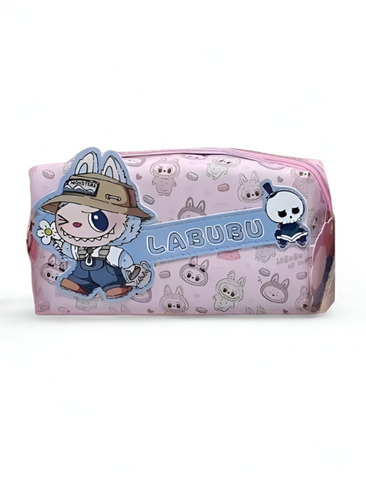 Pink - LABUBU The Monsters Plush Cosmetic Bag | POP MART Accessory Pouch with Zipper NOVHBC-1881185