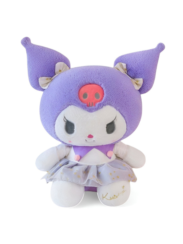 Kuromi Plushie with Purple Dress | Sanrio Soft Stuffed Animal LMI15439