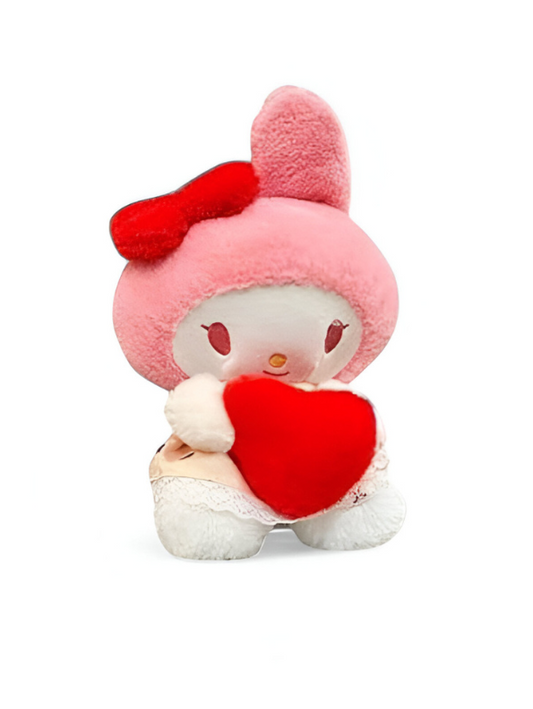 My Melody Plushie with Red Heart – Official Sanrio Stuffed Animal LMI11451