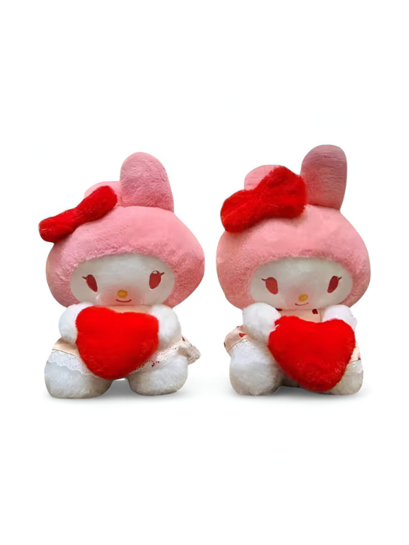 My Melody Plushie with Red Heart – Official Sanrio Stuffed Animal LMI11451