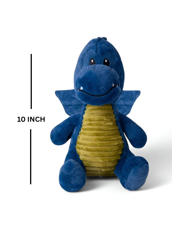 Fluffy Blue Dragon Soft Plush Toy - The Perfect Cuddly Companion for Kids LMI15458