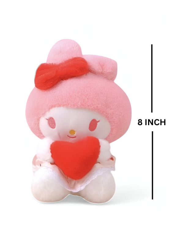 My Melody Plushie with Red Heart – Official Sanrio Stuffed Animal LMI11451
