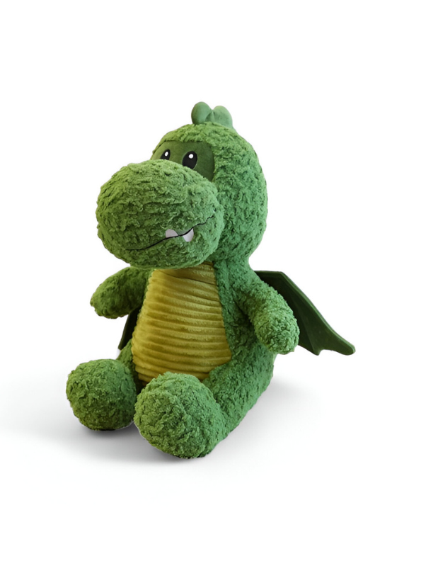 Dwayne the Dragon Green Plush Toy - Cuddly, Fluffy, & Soft Stuffed Animal for Kids & Adults LMI15458