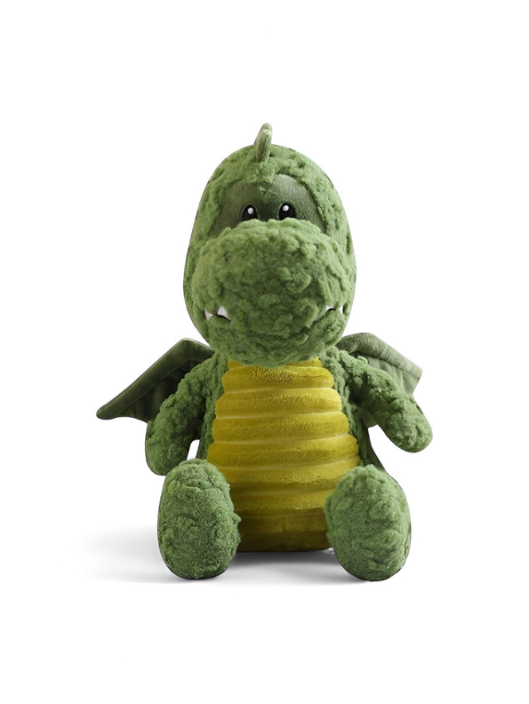 Dwayne the Dragon Green Plush Toy - Cuddly, Fluffy, & Soft Stuffed Animal for Kids & Adults LMI15458
