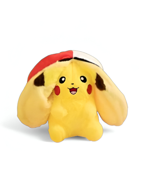 Ash's Pikachu Stuffed Animal with Hat | Adorable Pokemon Soft Plush Toy LMI15156