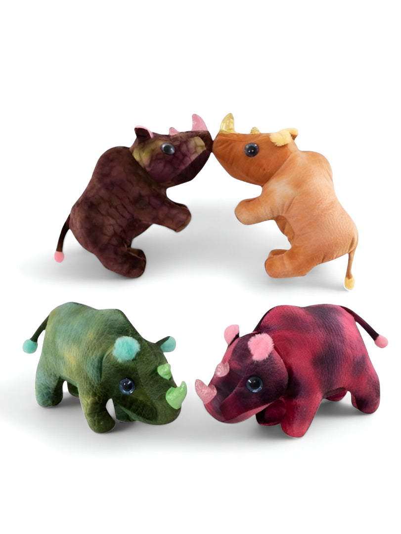 Pink - Plush Rhino Toy for Kids | Eco-Friendly Stuffed Animal | Soft & Cuddly Rhino Doll LMI14772