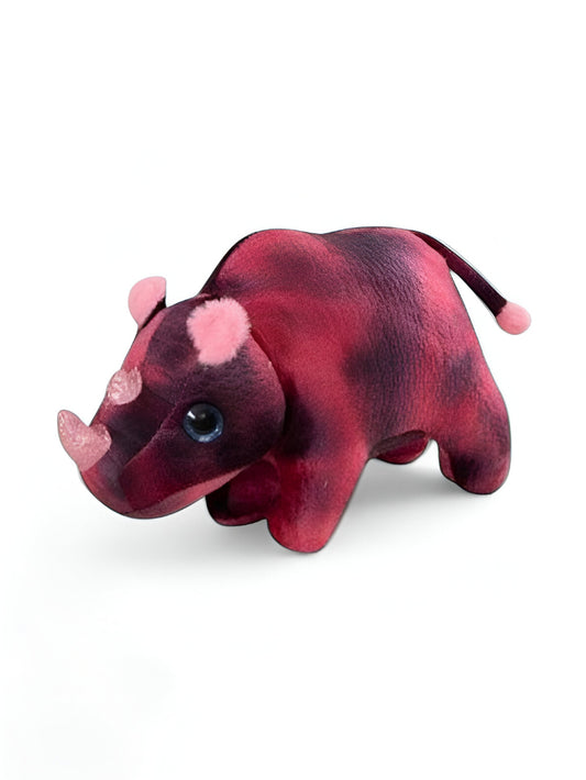 Pink - Plush Rhino Toy for Kids | Eco-Friendly Stuffed Animal | Soft & Cuddly Rhino Doll LMI14772