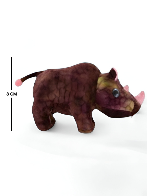 Brown - Plush Rhino Toy for Kids | Eco-Friendly Stuffed Animal | Soft & Cuddly Rhino Doll LMI14772