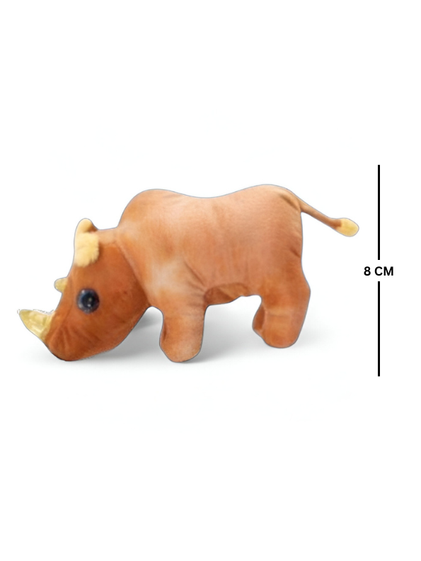 Peach - Plush Rhino Toy for Kids | Eco-Friendly Stuffed Animal | Soft & Cuddly Rhino Doll LMI14772