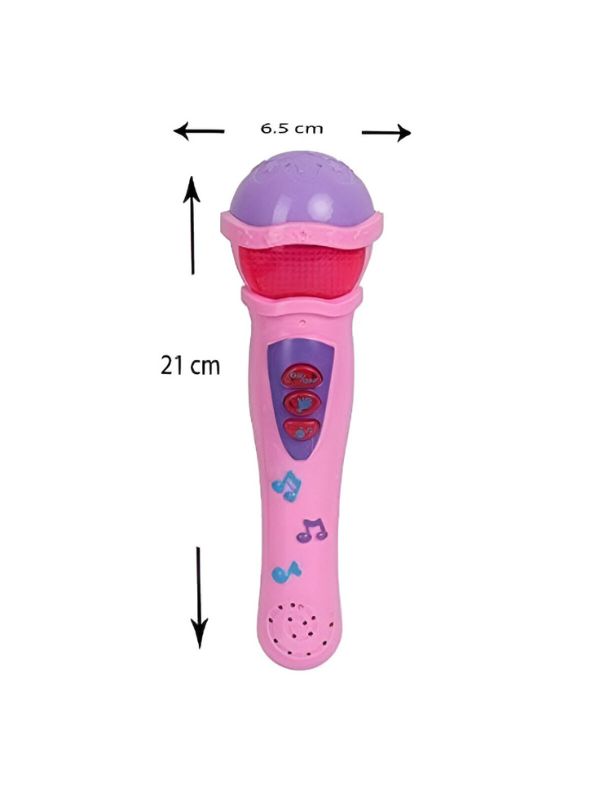 Pink - Musical Microphone Toy for Kids - Singing Mic with Lights & Sounds
