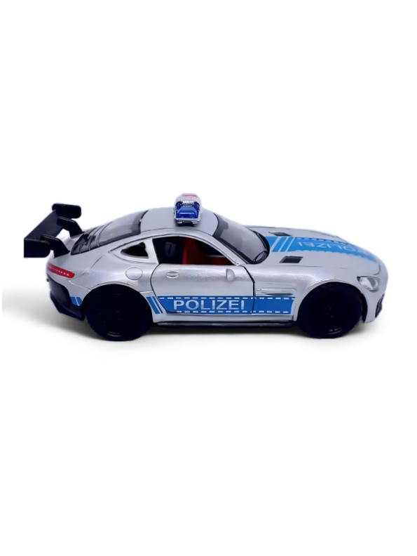 Blue - Porsche Police Diecast Car Toy – Opening Doors, Realistic Design, Durable Metal Model for Kids Scale 1:36 LMI15316.