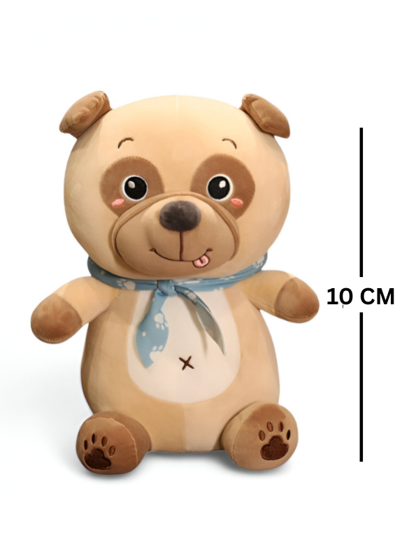 Soft & Cuddly Brown Panda Plush Toy with Scarf - Perfect Gift for Kids! LMI14140