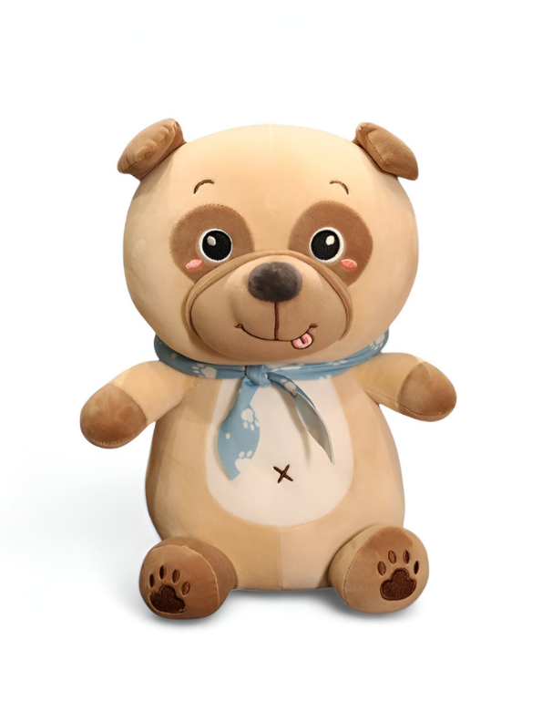 Soft & Cuddly Brown Panda Plush Toy with Scarf - Perfect Gift for Kids! LMI14140