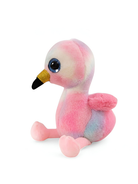 Plush Flamingo with Big Sparkle Eyes & Glitter Beak Soft Toy For Kids LMI14770