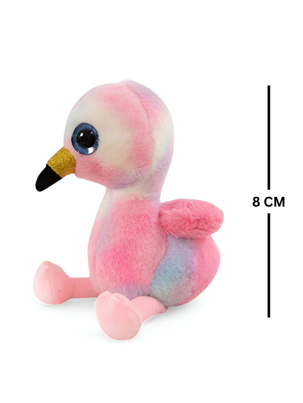 Plush Flamingo with Big Sparkle Eyes & Glitter Beak Soft Toy For Kids LMI14770