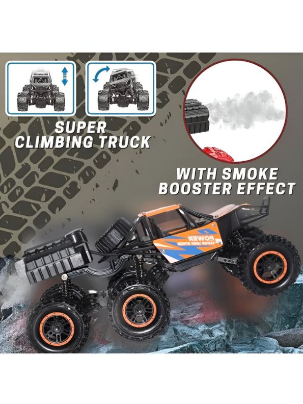 6-Wheel RC Monster Truck - Off-Road Climbing RC Car with Remote Control