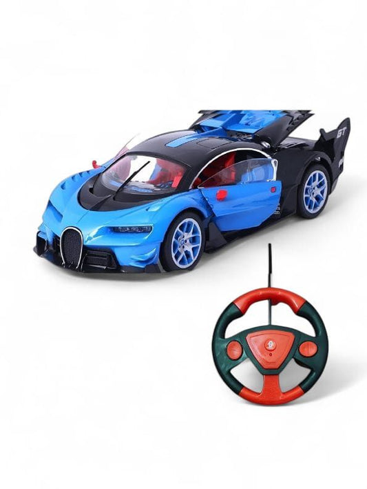 Bugatti Remote Control Car 1:16 Scale – High-Speed Racing RC Car with LED Headlights, Batteries Included, Stylish Design for Kids