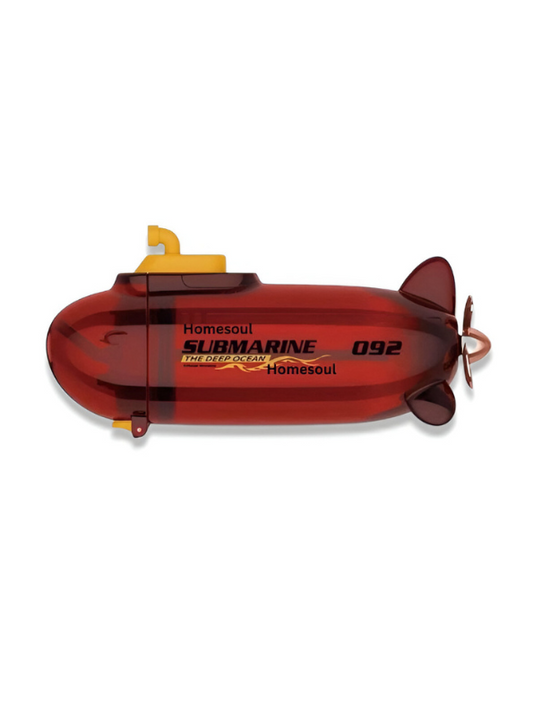 Red - Kids Submarine Water Bottle | Leak-Proof Sipper with Straw | BPA-Free Fun Drinkware for School NOVGBT-TMY-4464