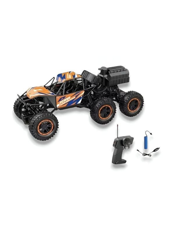 6-Wheel RC Monster Truck - Off-Road Climbing RC Car with Remote Control