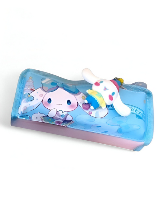 Blue - Sanrio Inspired Pencil Pouch | Cute Kuromi, My Melody & Pompompurin Style Pen Bags | Kawaii Stationery Organizer Gift NOVHBC-188986.