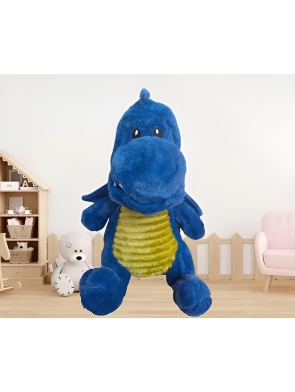 Fluffy Blue Dragon Soft Plush Toy - The Perfect Cuddly Companion for Kids LMI15458