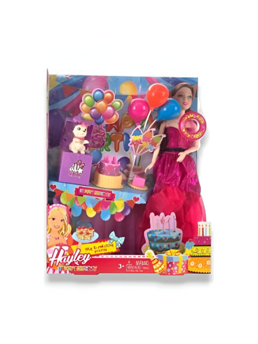 Barbie Birthday Celebration Doll with Cake and Accessories | Perfect Gift for Girls NX13255