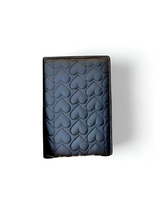 Quilted Heart Journal: Black Padded Hardcover Diary for Notes, Planning & Writing NOVGBT-50122