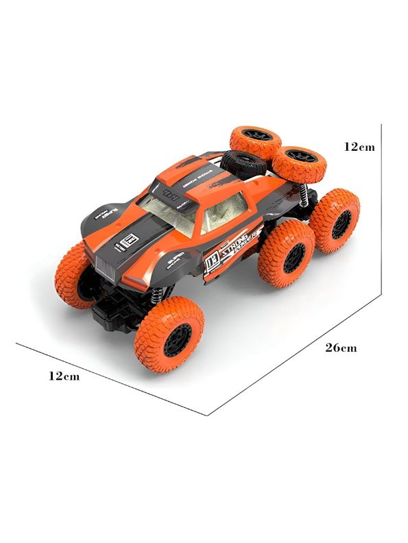 Orange - 8-Wheel RC Rock Crawler Car – 1:20 Scale 4WD High-Speed Off-Road Monster Truck Toy | Rechargeable Remote Control Vehicle for Kids