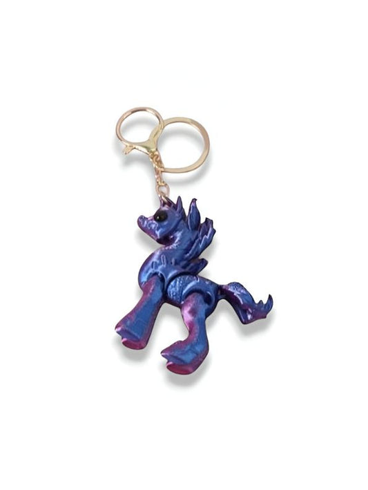 Navy Blue - Cute 3D Unicorn Keychain for Girls & Kids | Adorable Rainbow Unicorn Bag Charm | Perfect Birthday Gift & Party Favor NOVGBT-50410