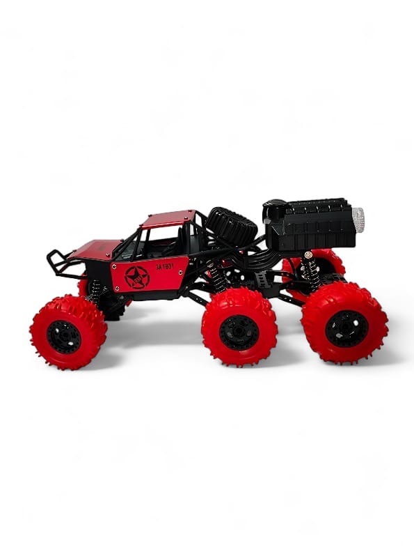 6 Wheels Stunt Car Toy For Kids - Red (L-183)