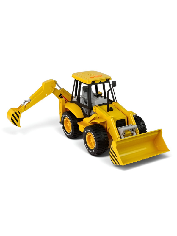 riction Powered Excavator Loader Construction Truck Toy with Lights & Sounds, 180° Rotating Digging Arm, Heavy Duty Engineering Vehicle, Model LMI12062