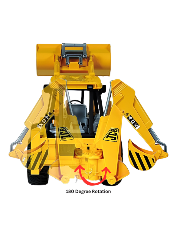 riction Powered Excavator Loader Construction Truck Toy with Lights & Sounds, 180° Rotating Digging Arm, Heavy Duty Engineering Vehicle, Model LMI12062