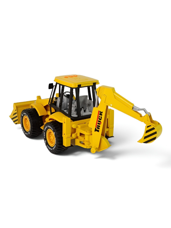riction Powered Excavator Loader Construction Truck Toy with Lights & Sounds, 180° Rotating Digging Arm, Heavy Duty Engineering Vehicle, Model LMI12062