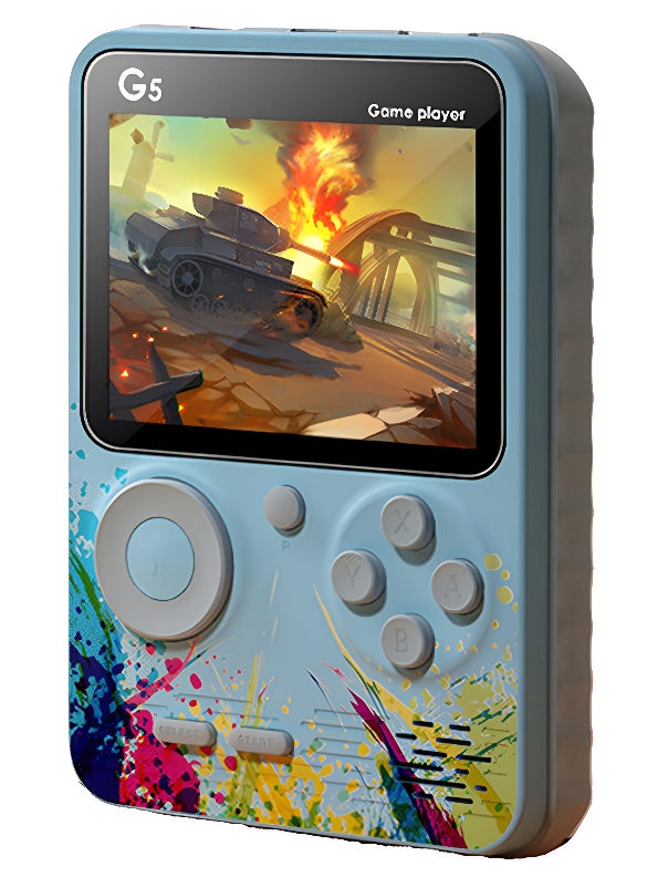 G5 Best Handheld Gaming Console 500 Games - Blue