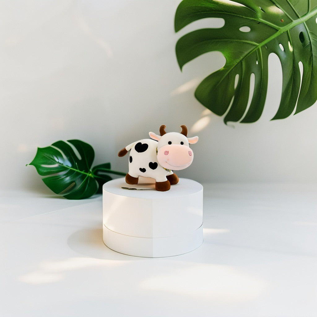 8-inch Spotted Cow Plush Toy | Adorable & Huggable Stuffed Animal Soft Plush Toy LMI11373