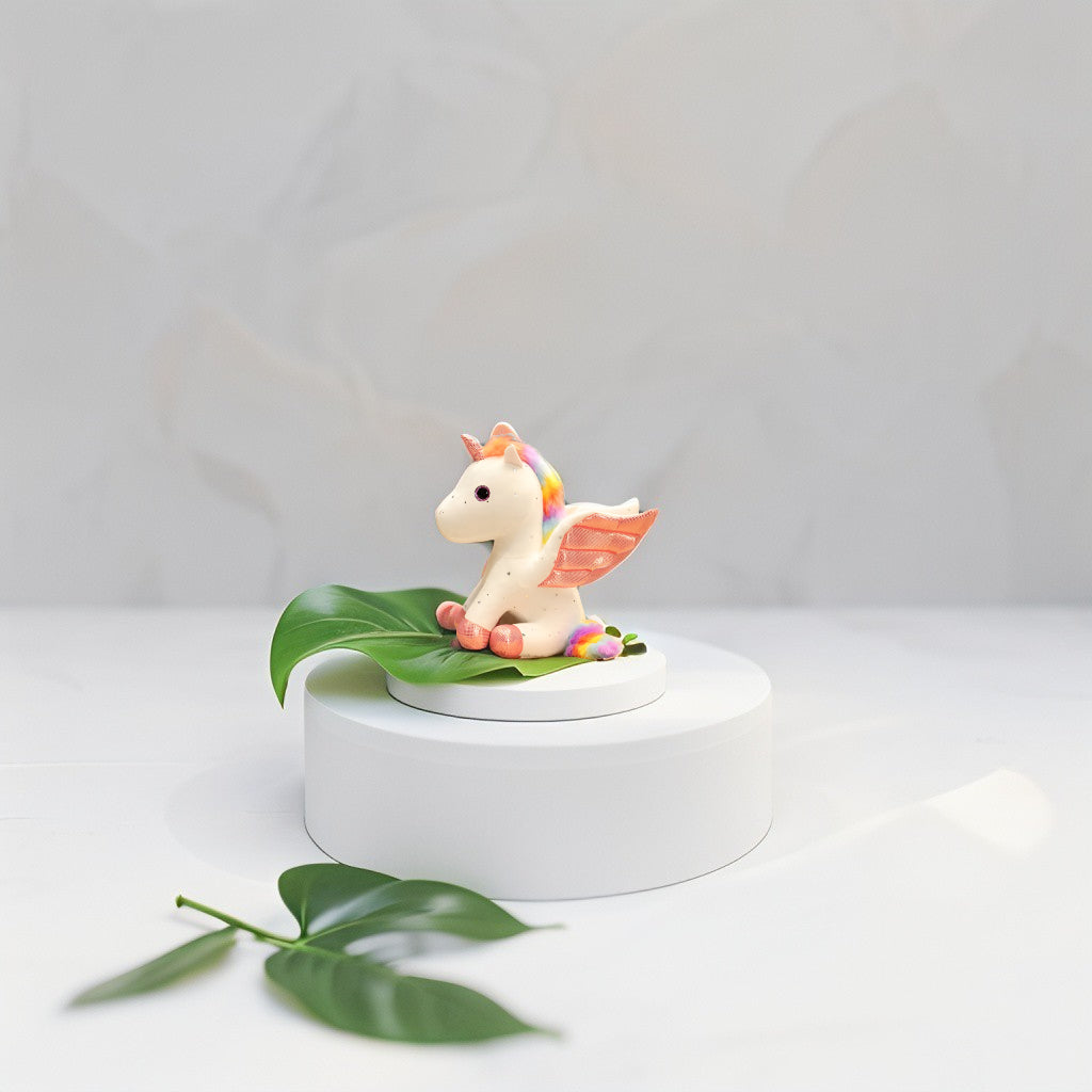 Rainbow Unicorn Plushie – 8-inch Unicorn Stuffed Animal with Rainbow Mane, Wings, and Sparkles LMI11550.