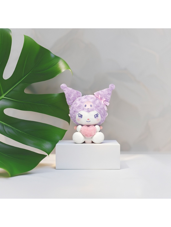 Kuromi Soft Plush Toy 10 Inch – Cute Sanrio Stuffed Animal with Purple Heart LMI15435