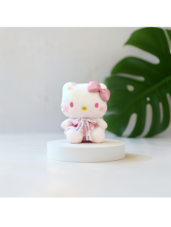 Hello Kitty Plush Toy 10 Inch – Cute Soft Doll with Pink Dress & Bow LMI15433.